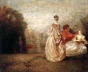 WATTEAU, Antoine Two Cousins oil painting artist